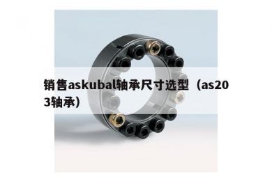 销售askubal轴承尺寸选型（as203轴承）